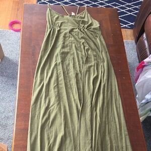 Old Navy Olive Green Maxi Dress